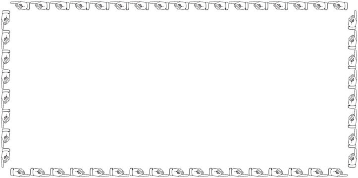 Stylized &ldquo;R&rdquo; border EPS design with repeating letter pattern, ideal for bold typographic frames