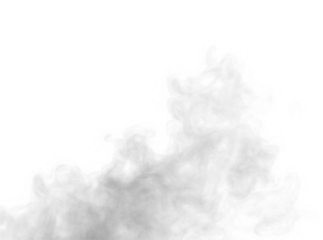 Thick black smoke spreads across a night sky, creating a dark and intense scene. Transparent PNG overlay for digital art and photo manipulation. Adds drama and cinematic mood to any composition.