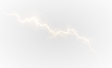 Golden lightning electric storm light PNG. Bright white lightning streaks across the sky. Perfect for dramatic weather overlays on any scene.