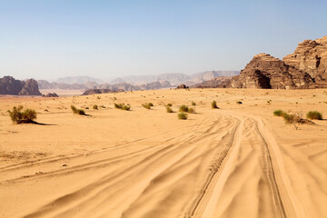 Wadi Rum landscape, Jordan