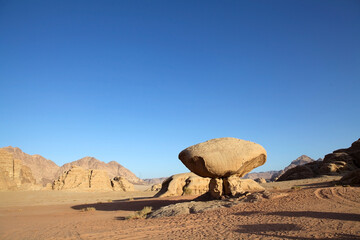 Rock formation at Wadi Rum, Jordan