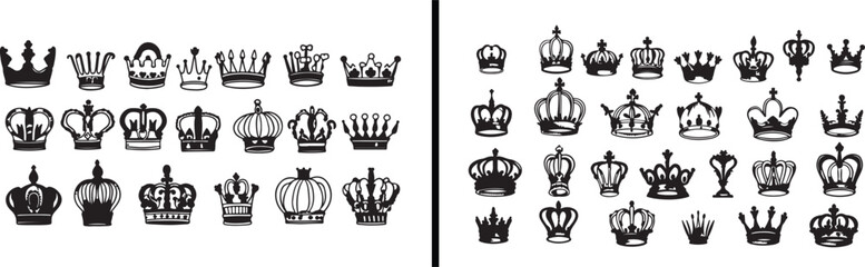 Crown illustration vector, royal emblem design, luxury king crown artwork, hand drawn tiara clipart, monarchy symbol vector, vintage crown drawing, queen crown icon, royal jewelry design, elegant crow © Geetaroy