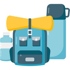 Hiking Backpack with Thermos