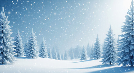 Obraz premium winter landscape with snow