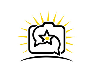 star photo logo.ai,star photo chat logo