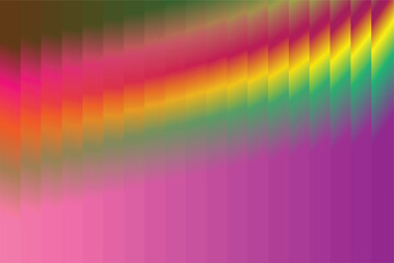 Vibrant abstract gradient with shimmering rainbow hues and soft pink background