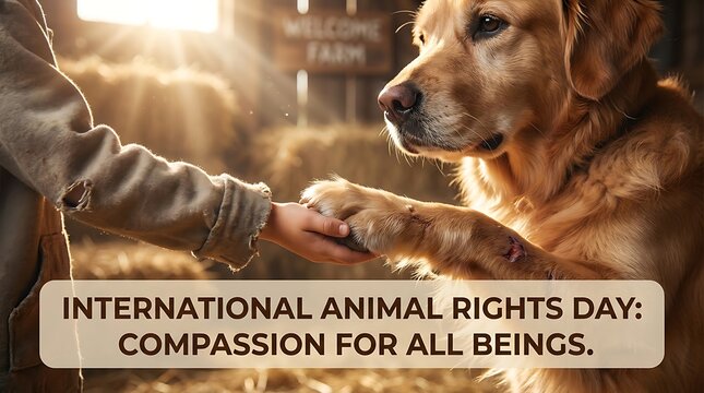 International animal rights day message compassion for all beings scene