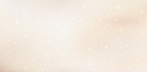 Obraz premium Beige wavy gradient with sparkles and glitter. Shiny cream background.Minimalist nude gradient background with grainy glitter texture. Festive beige background for Christmas, New Year.