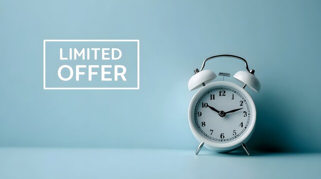 Limited Offer Notification with Alarm Clock