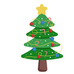 Colorful Lights Christmas Tree