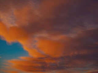 colorful sunset clouds ,nature background