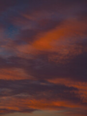 colorful sunset clouds ,nature background