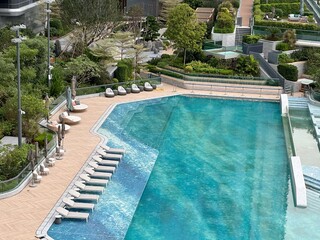 swimming pool in hotel
