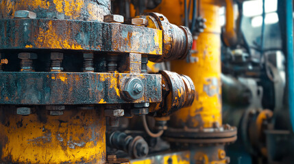 Asian automated drilling equipment maintenance photo style