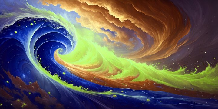 abstract blue background with spiral