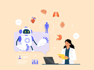 Artificial intelligence helps doctors analyze medical data for accurate treatment, store and analyze patient data.