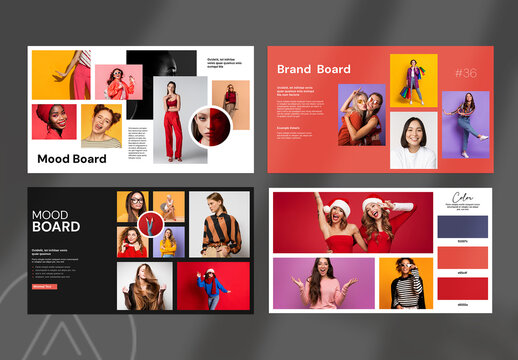 Clean Mood Board Template