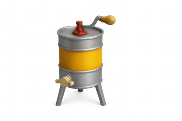 Honey extractor centrifuge for beekeeping equipment