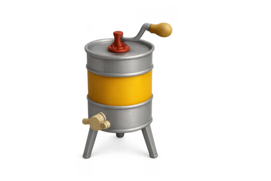 Honey extractor centrifuge for beekeeping equipment