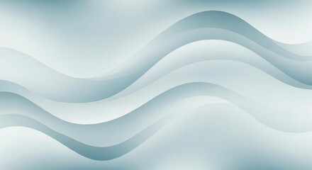 Obraz premium Elegant light blue wavy layers create a modern and soothing background for websites and marketing materials