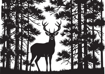 Minimal Black Silhouette Vector Art