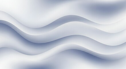 Naklejka premium Elegant blue gray waves create a calming abstract backdrop for modern designs and presentations or websites