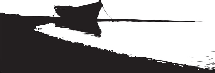 Minimal Black Silhouette Vector Art