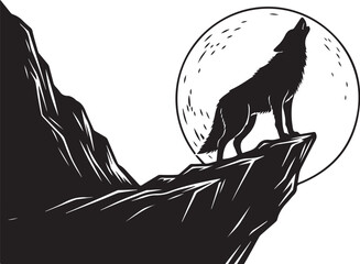 Minimal Black Silhouette Vector Art