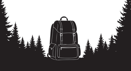 Minimal Black Silhouette Vector Art