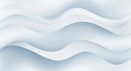 Elegant light blue wavy paper layers flow gently creating a modern, abstract background for creative design projects