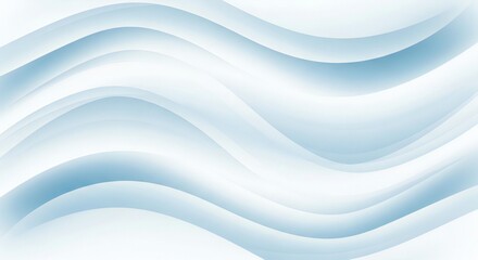 Fototapeta premium Elegant light blue flowing wave background for modern designs and creative projects needing a calming professional touch
