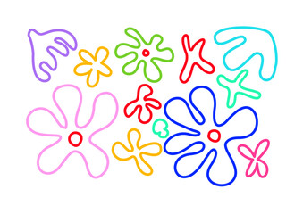 flower coral clouds vector illustration editable svg