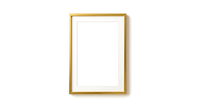Gold Frame Vertical Thin Decor Wall Decoration Showcase Display Border Element