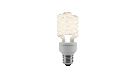 Energy saving lightbulb showcasing efficiency and design