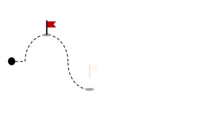 Dynamic Progress Path Animation: Achieving Goals and Milestones on Timeline