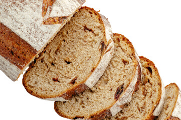 fresh homemade bread on the background