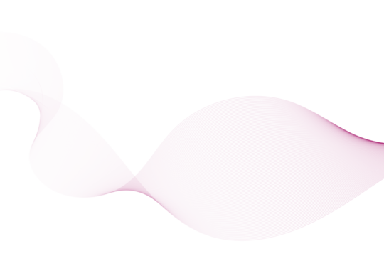 Abstract flowing wave pattern with delicate lines isolated on transparent background for modern design projects