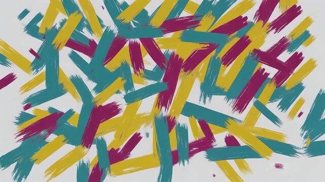 Abstract colorful vector seamless pattern design with star, arrow, and geometric shapes backdrop illustration