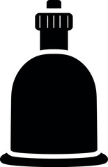 Black silhouette dish soap bottle icon