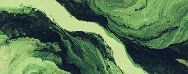 Obraz premium Olive green color stock photo abstract nature landscape. Gigapixel standard v2 4x. Aerial view, high resolution, abstract illustration for nature concept.