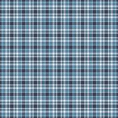 Classic blue and white plaid pattern. Seamless tartan texture for backgrounds, textiles, or fashion designs. Evokes tradition, warmth, and heritage.