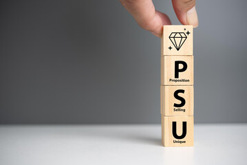 Unique selling proposition (USP), marketing strategy concept. The competitive advantage of product and service and attract customers. Differentiate from the competition, unique benefits and features.