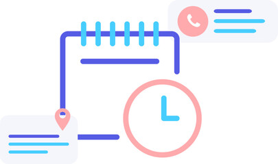 Daily Schedule with Calendar and Timeline