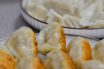 Fried and boiled dumplings