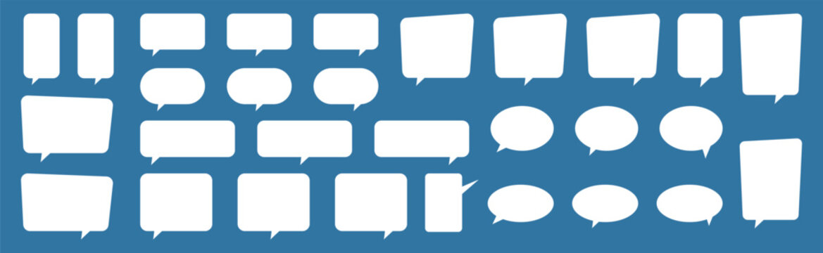 Clean White Speech Bubble &ndash; Blank Comic Chat Balloon for Dialogue, Messages, and Creative Text Callouts