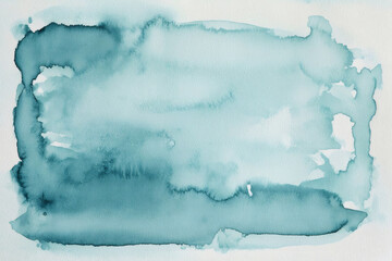 Transformative Teal Watercolor Wash Artistic Background 2026, High-Resolution Abstract Design for Digital Illustration, Creative Projects and Modern Fine Art