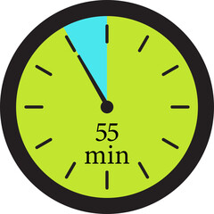 Minute Timer Icon. Countdown timer symbol. Stopwatch icons with different time. Stopwatch intervals signs. representing stopwatch, time tracking, scheduling, deadline, and duration measurement.