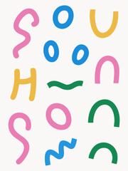 numbers on white background