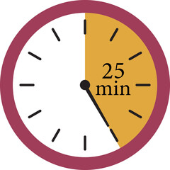 Minute Timer Icon. Countdown timer symbol. Stopwatch icons with different time. Stopwatch intervals signs. representing stopwatch, time tracking, scheduling, deadline, and duration measurement.