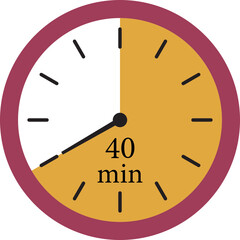 Minute Timer Icon. Countdown timer symbol. Stopwatch icons with different time. Stopwatch intervals signs. representing stopwatch, time tracking, scheduling, deadline, and duration measurement.